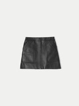 Leather Mini Skirt | Black