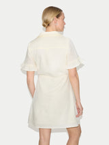 Cheesecloth Mini Dress | Cream