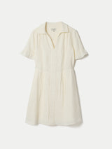 Cheesecloth Mini Dress | Cream