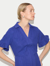 Cheesecloth Mini Dress | Blue