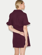 Cheesecloth Mini Dress | Purple