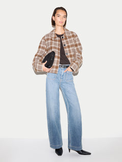 Rhea Patch Pocket Jean | Mid Blue