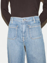 Rhea Patch Pocket Jean | Mid Blue