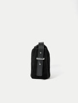 Mini Suede Cross Body Bag | Black