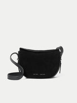 Mini Suede Cross Body Bag | Black