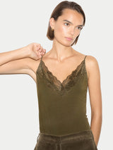Modal Lace Cami | Dark Olive