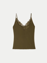 Modal Lace Cami | Dark Olive
