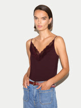 Modal Lace Cami | Burgundy