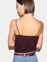 Modal Lace Cami | Burgundy