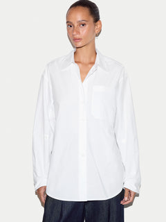 Oversized Cotton Shirt | White