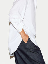Oversized Cotton Shirt | White