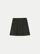 Italian Houndstooth Mini Skirt | Green