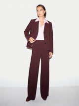 Modern Crepe Ellis Blazer | Burgundy