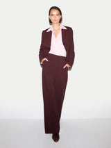 Modern Crepe Ellis Blazer | Burgundy