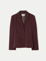 Modern Crepe Ellis Blazer | Burgundy