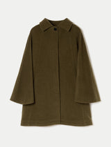 Wool Oversized Cape | Khaki