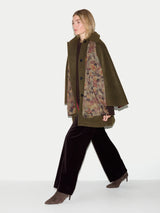 Wool Oversized Cape | Khaki