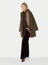 Wool Oversized Cape | Khaki