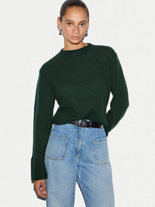 Cloud Cashmere Eldon Jumper | Green