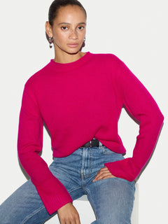 Cloud Cashmere Eldon Jumper | Hot Pink