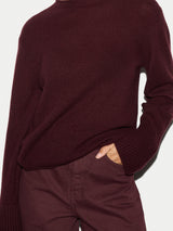 Cloud Cashmere Eldon Jumper | Burgundy