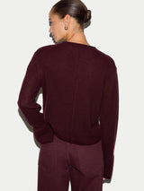 Cloud Cashmere Eldon Jumper | Burgundy