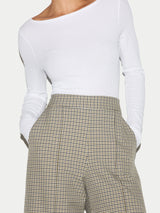 Check Sailor Trouser | Olive