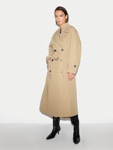 Nelson Cotton Trench Coat | Stone