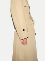 Nelson Cotton Trench Coat | Stone