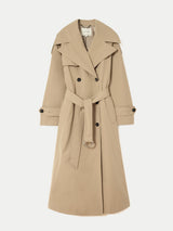 Nelson Cotton Trench Coat | Stone