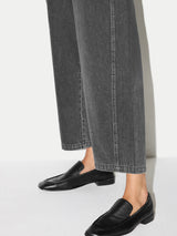 Chelsea Barrel Leg Jean | Washed Black