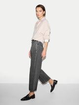 Chelsea Barrel Leg Jean | Washed Black