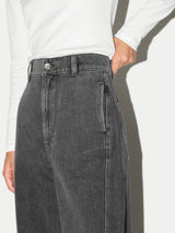 Chelsea Barrel Leg Jean | Washed Black