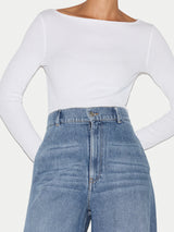 Chelsea Barrel Leg Jean | Mid Blue