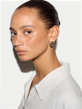 Mixed Metal Hoop Earring | Multi