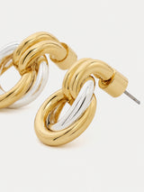 Mixed Metal Hoop Earring | Multi