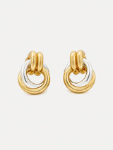 Mixed Metal Hoop Earring | Multi