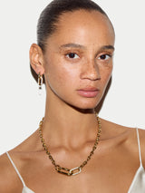 Pave Drop Earring | Gold