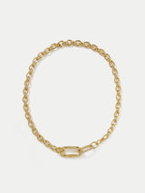 Pave Chain Necklace | Gold