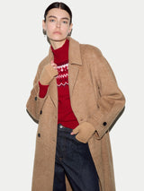 Wool Cashmere Blend Mitten | Camel