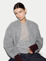 Wool Cashmere Blend Mitten | Burgundy