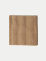 Wool Cashmere Blend Rib Snood | Camel