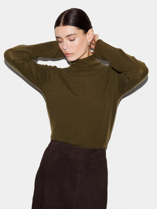 Cloud Cashmere Holden Polo | Khaki