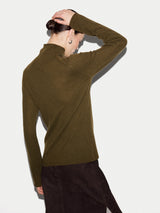 Cloud Cashmere Holden Polo | Khaki