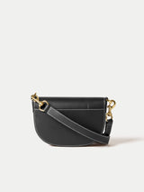 Leather Mini Saddle Bag | Black
