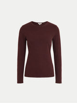 Supima Cotton Long Sleeve T-shirt | Burgundy