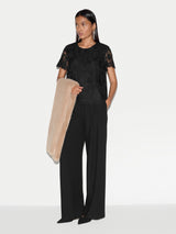 Floral Lace Top | Black