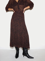 Mini Leopard Skirt | Brown