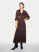 Mini Leopard Skirt | Brown