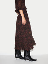 Mini Leopard Skirt | Brown